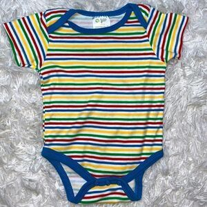 Baby Gear Baby Rainbow Striped Short Sleeve Onesie Bodysuit 3-6 Months